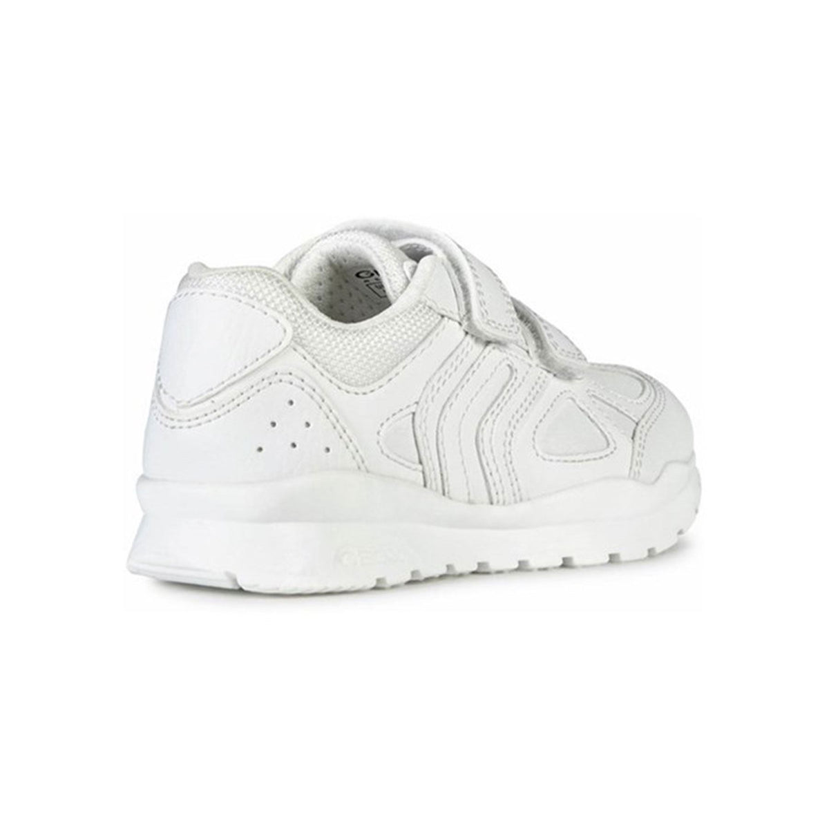 Geox Boys White Touch Fastening Pavel School Shoes