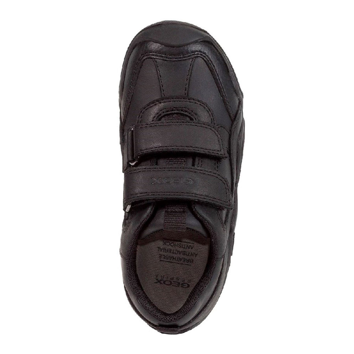 Geox Boys School Black J Wader A Touch Fastening Shoes