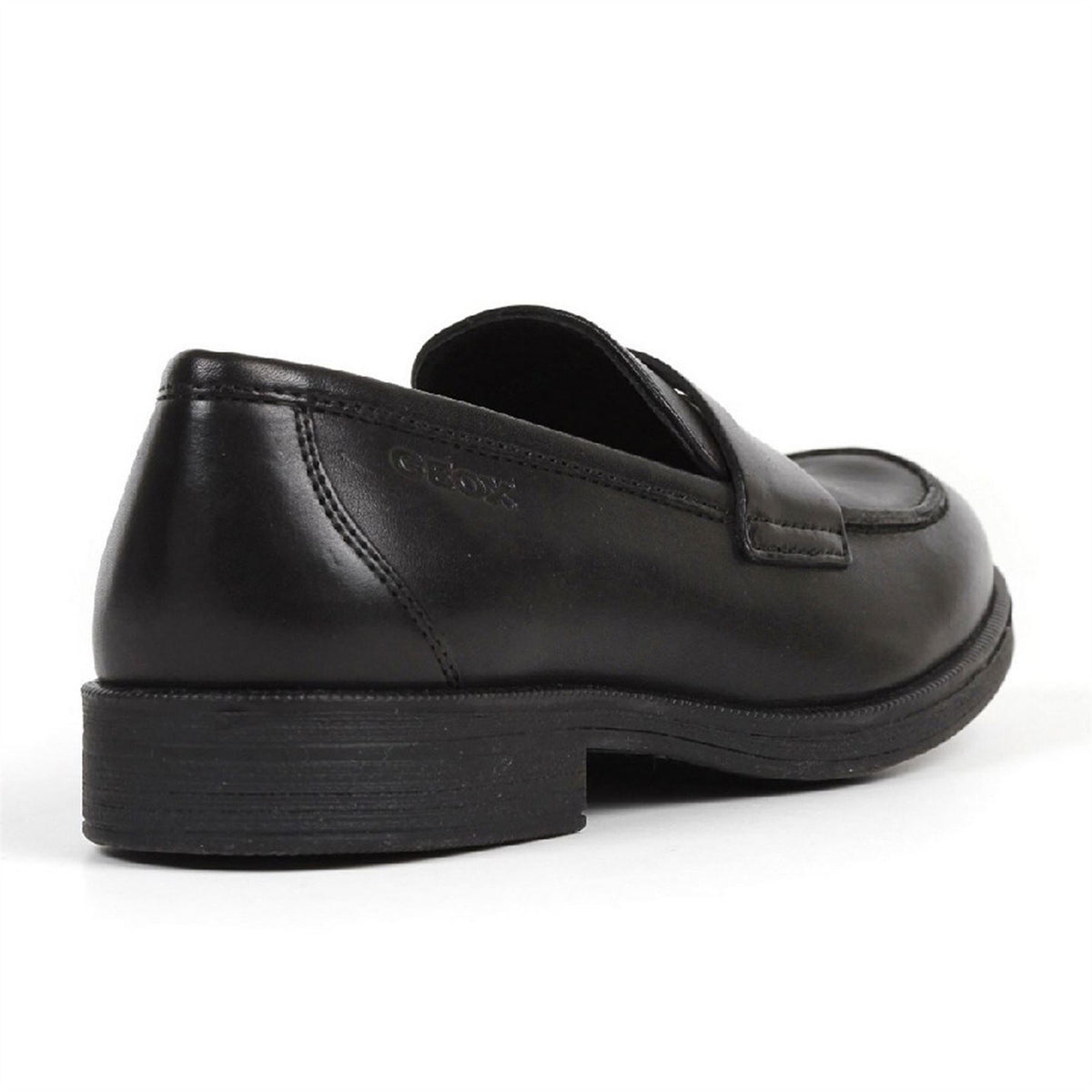 Geox Girls School Black Slip On J Agata D Shoes