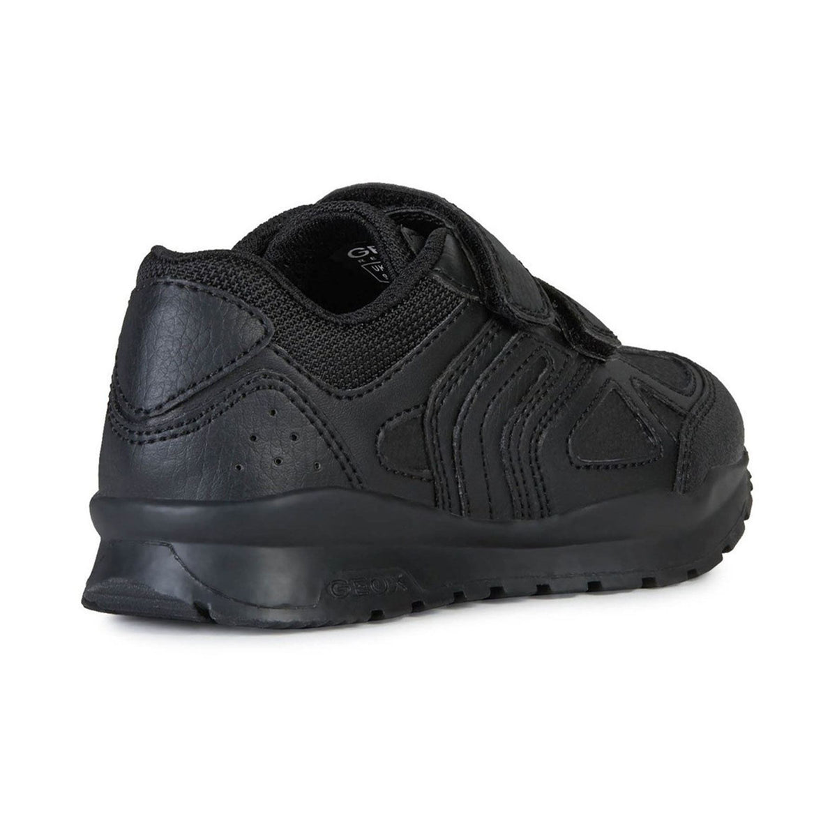Geox Boys Black Touch Fastening Pavel School Shoes
