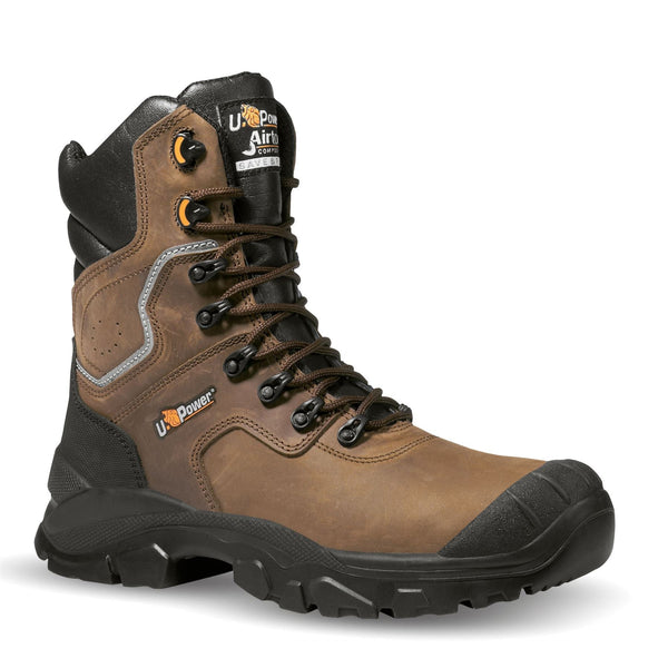 U-Power Calgary Metal Free High Leg Toecap Midsole Leather Safety Work Boots