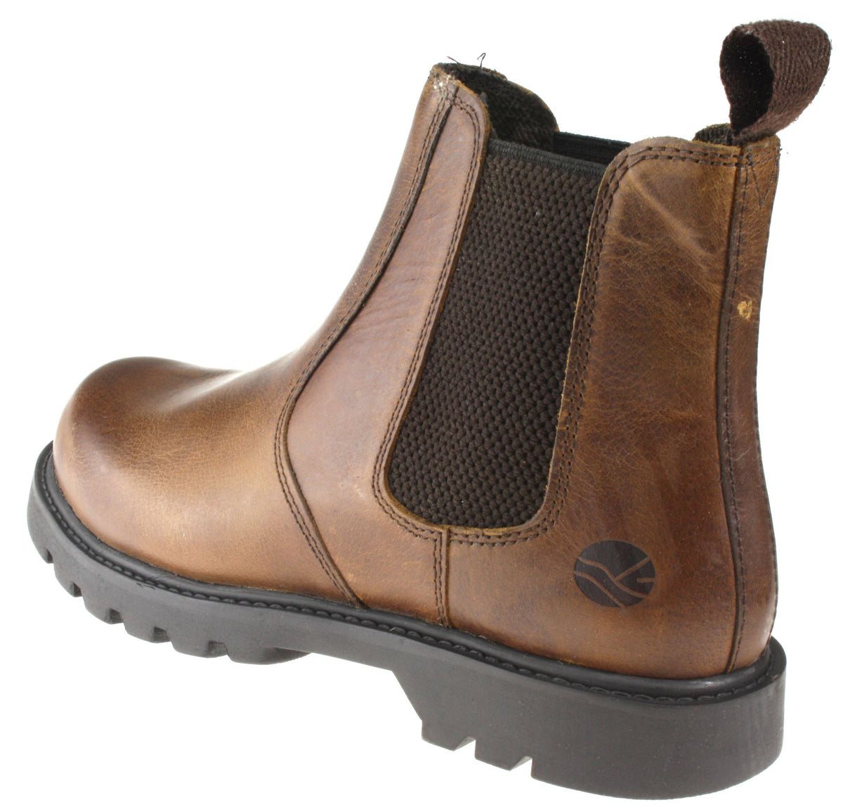Oaktrak Rocksley Leather Pull On Chelsea Dealer Boots