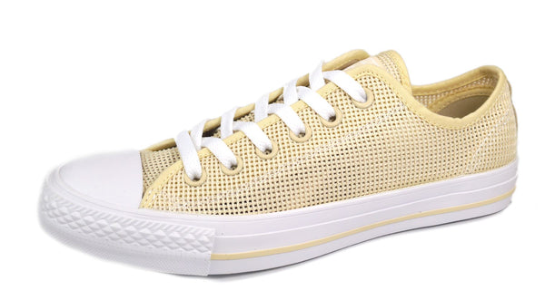 Converse Womans Canvas Mesh Lace Up Beige Trainers