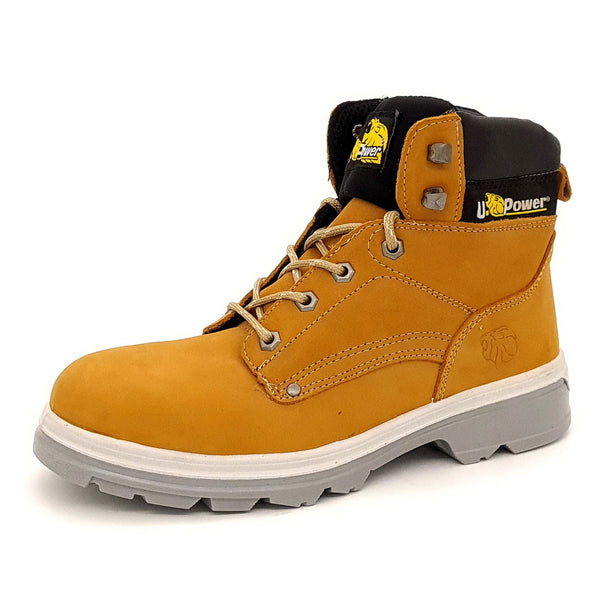 U-Power Taxi Lace Up Midsole Toecap Work PU S3 Lightweight Safety Boots