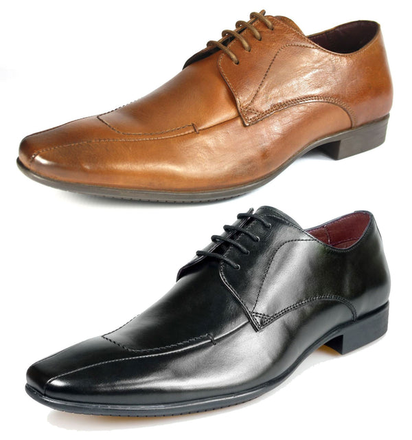 POD Como Pointed Toe Lace Up Casual Formal Mens Leather Shoes