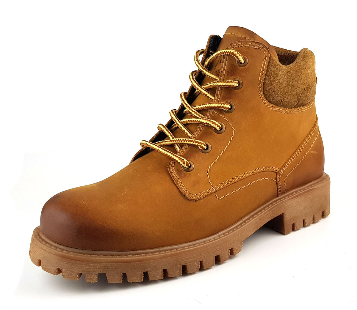 Frank James Bisley Mens Leather Lace Up Yuma Commando Casual Boots