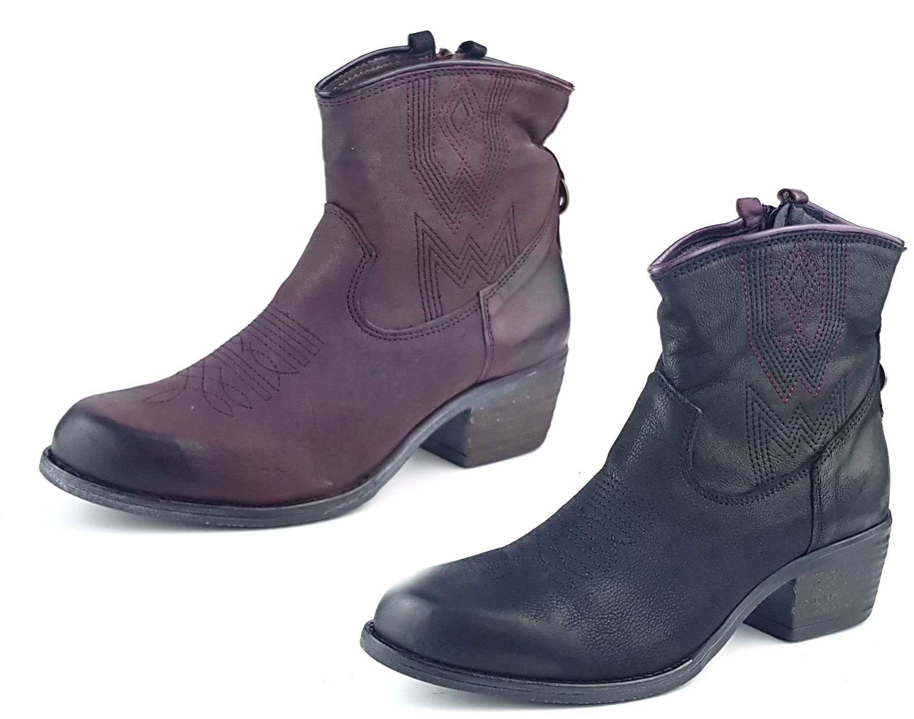 Wrangler Carson Tex Cowboy Western Leather Zip Ankle Chelsea Boots Foot Box
