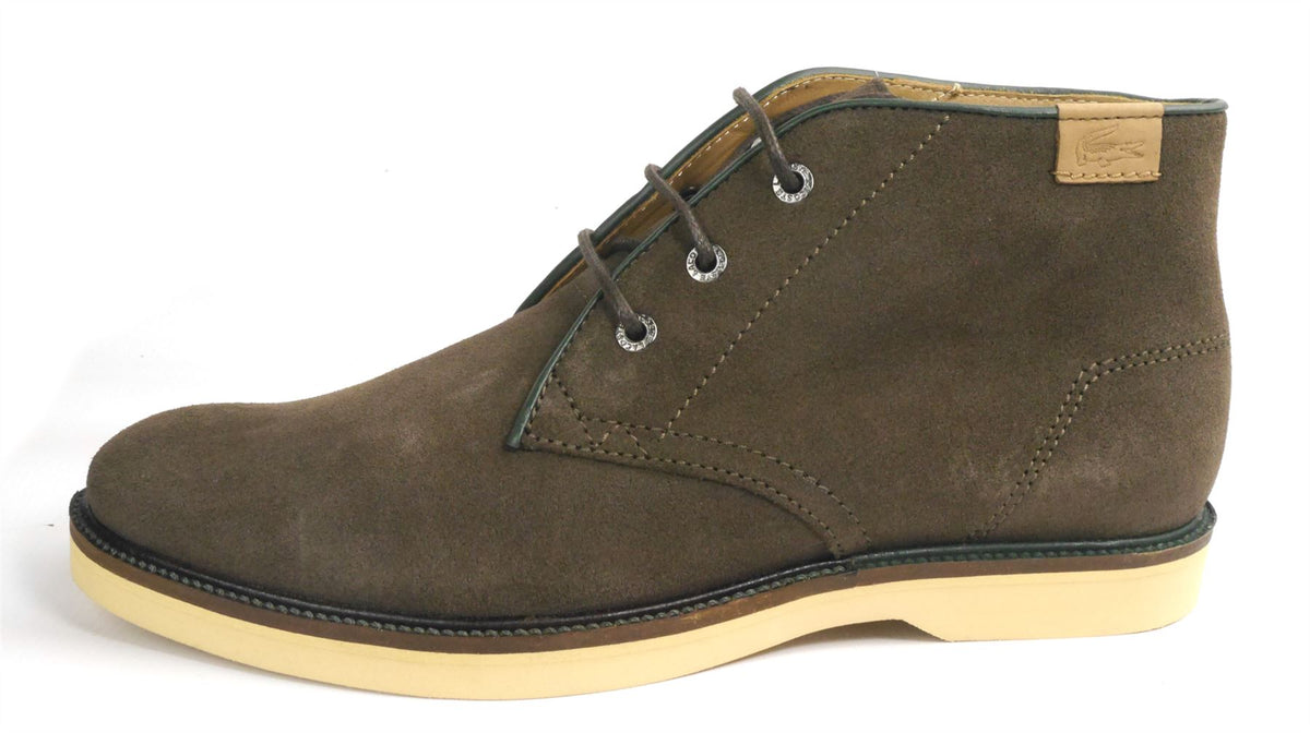 Lacoste Sherbrooke Brown Leather Mens Lace Up Boots