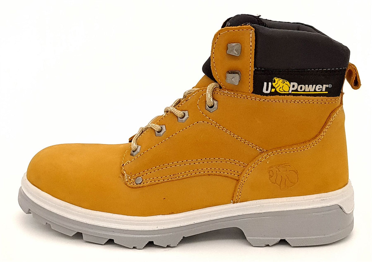 U-Power Taxi Lace Up Midsole Toecap Work PU S3 Lightweight Safety Boots