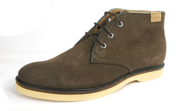 Lacoste Sherbrooke Brown Leather Mens Lace Up Boots