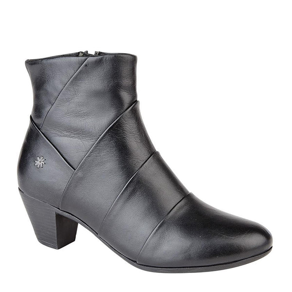 Cipriata Ginevra Folded Vamp Inside Zip Ankle Boots