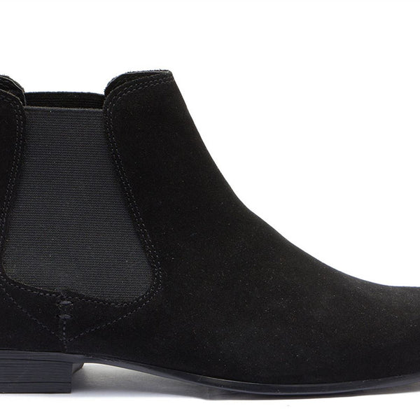 Thomas Crick Stanway Suede Pointed Leather Mens Ankle Chelsea Boots