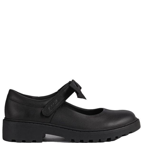 Geox Casey Girls' Touch Fastening Ballerina School Shoes