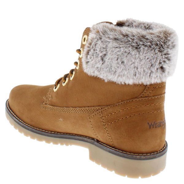 Wrangler Alaska Womens Warm Fleece Ankle Lace Boots