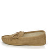 Coopers Suede Wool Lined Ladies Pink Moccasin Slippers Made In England