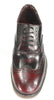 London Brogues Mens Leather Lace Up Wingtip Formal Gatsby Evening Brogue Shoes
