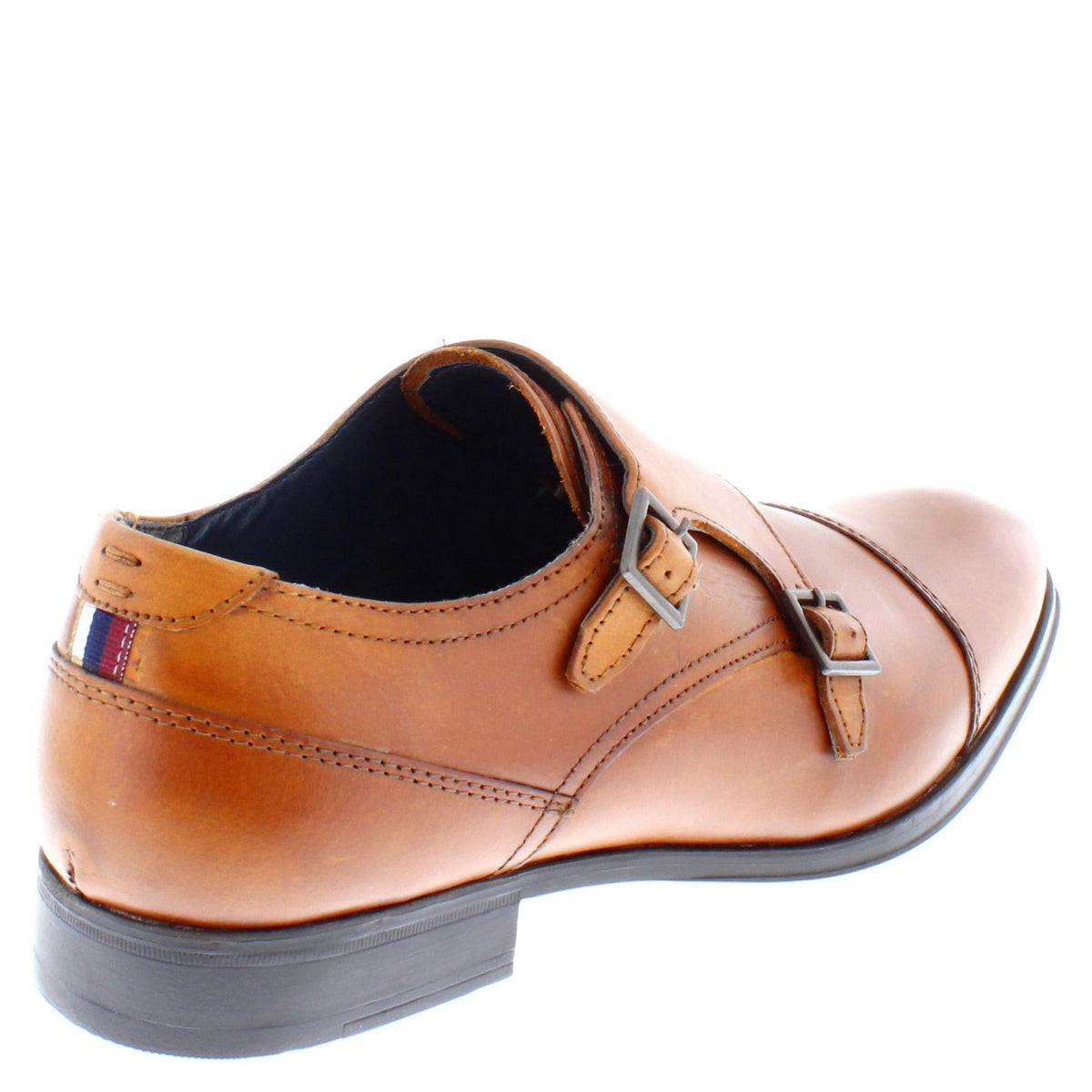 Thomas Crick Boycie Men's Leather Double Strap Monk Shoes