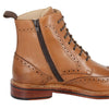 Woodland M 528 7 Eyelet Brogue Zip Ankle Boots
