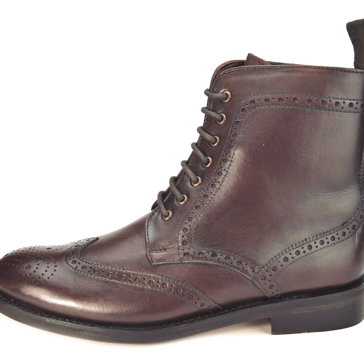 Frank James Benchgrade Moreton Leather Sole Welted Lace Up Brogue Dealer Boots