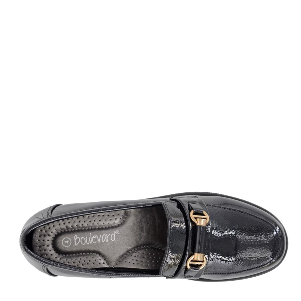 Boulevard L 407 Saddle Trim Wedge Casual Shoes