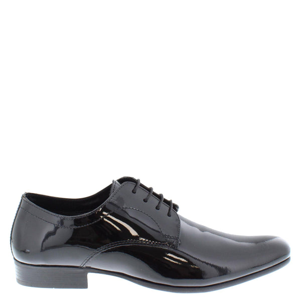 Thomas Crick Lace Up Formal Dress Patent Black Leather Mens Shoes