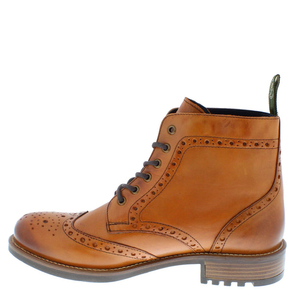 Frank James Camden High Quality Cleated Real Leather Lace Up Brogue Mens Boots
