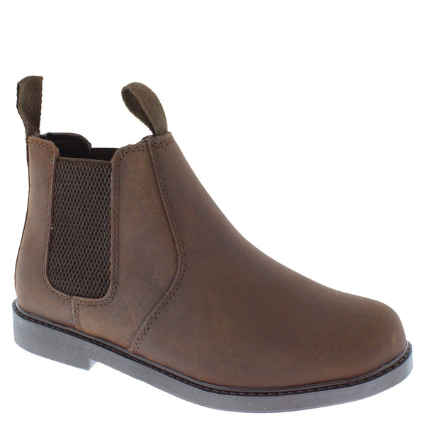 Frank James Chester Boys Girls Chelsea Leather Jodphur Boots