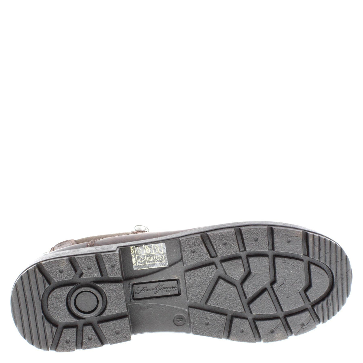 Frank James Braunton Greasy Brown Mens Chelsea Pull On Boots