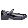 Geox Girls School Black Touch Fastening J Casey G. P Shoes