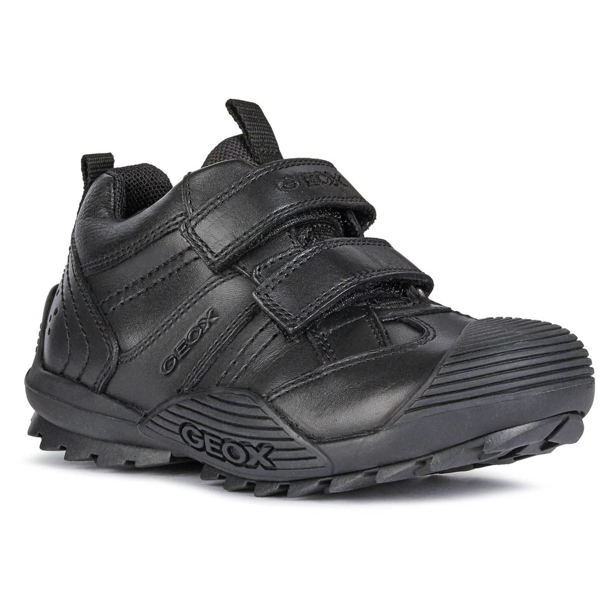 Geox Boys School Black Touch Fastening J Savage A Trainers