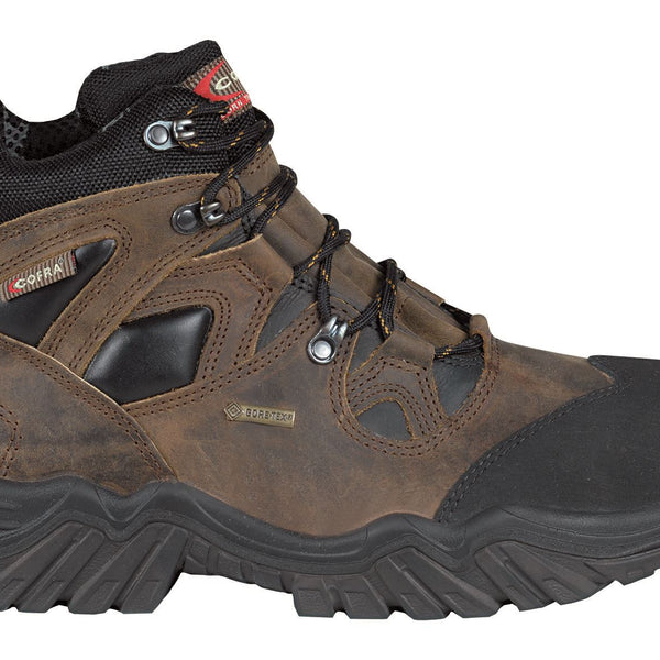 Cofra Jackson S3 Waterproof Gore-Tex Leather Mens Safety Brown Boots
