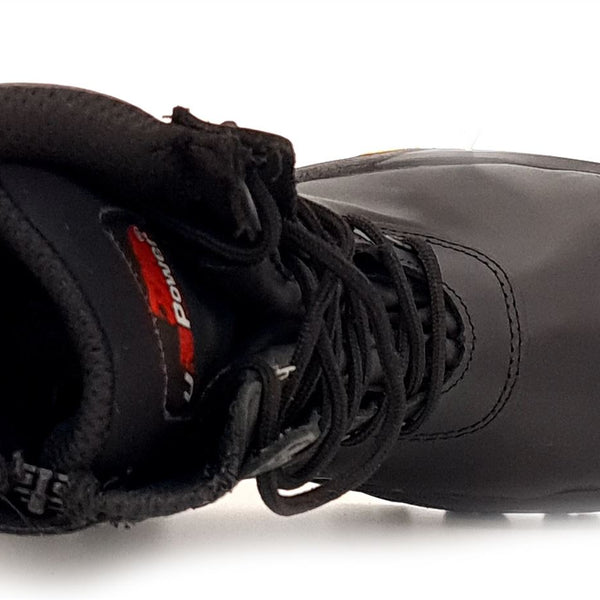 U-Power Leopard Leather Work Hi Leg Vibram Lace Up Toecap Midsole Work Boots