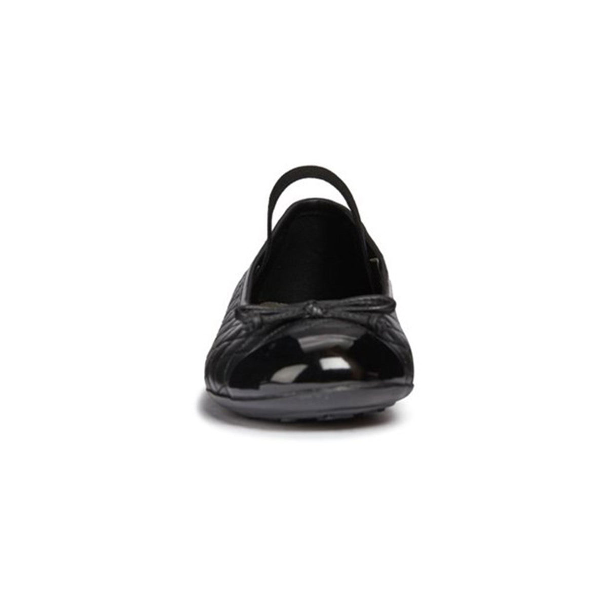 Geox Girls Black Elasticated Plie' Junior School Shoes