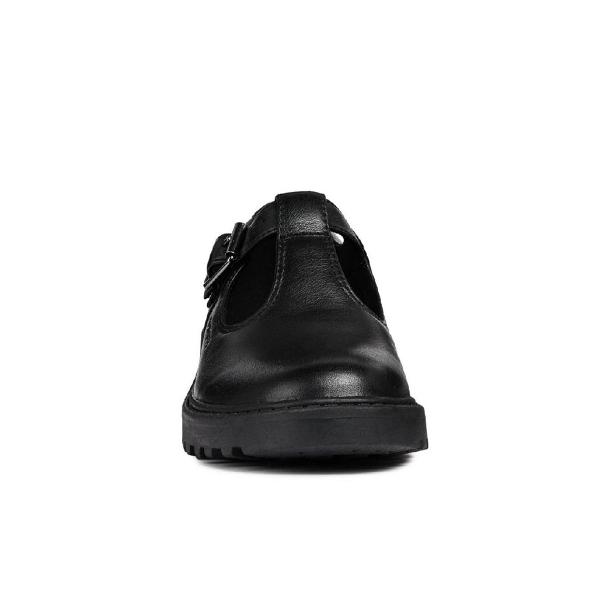 Geox Girls School Black Buckle J Casey G. E Shoes