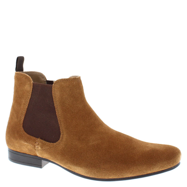Thomas Crick Stanway Suede Pointed Leather Mens Ankle Chelsea Boots