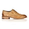 London Brogues Watson Leather Sole Mens Two Tone Lace Up 5 Eye Formal Shoes