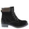 Frank James Warwick Suede Leather Womens Lace Up Block Heel Ankle Boots