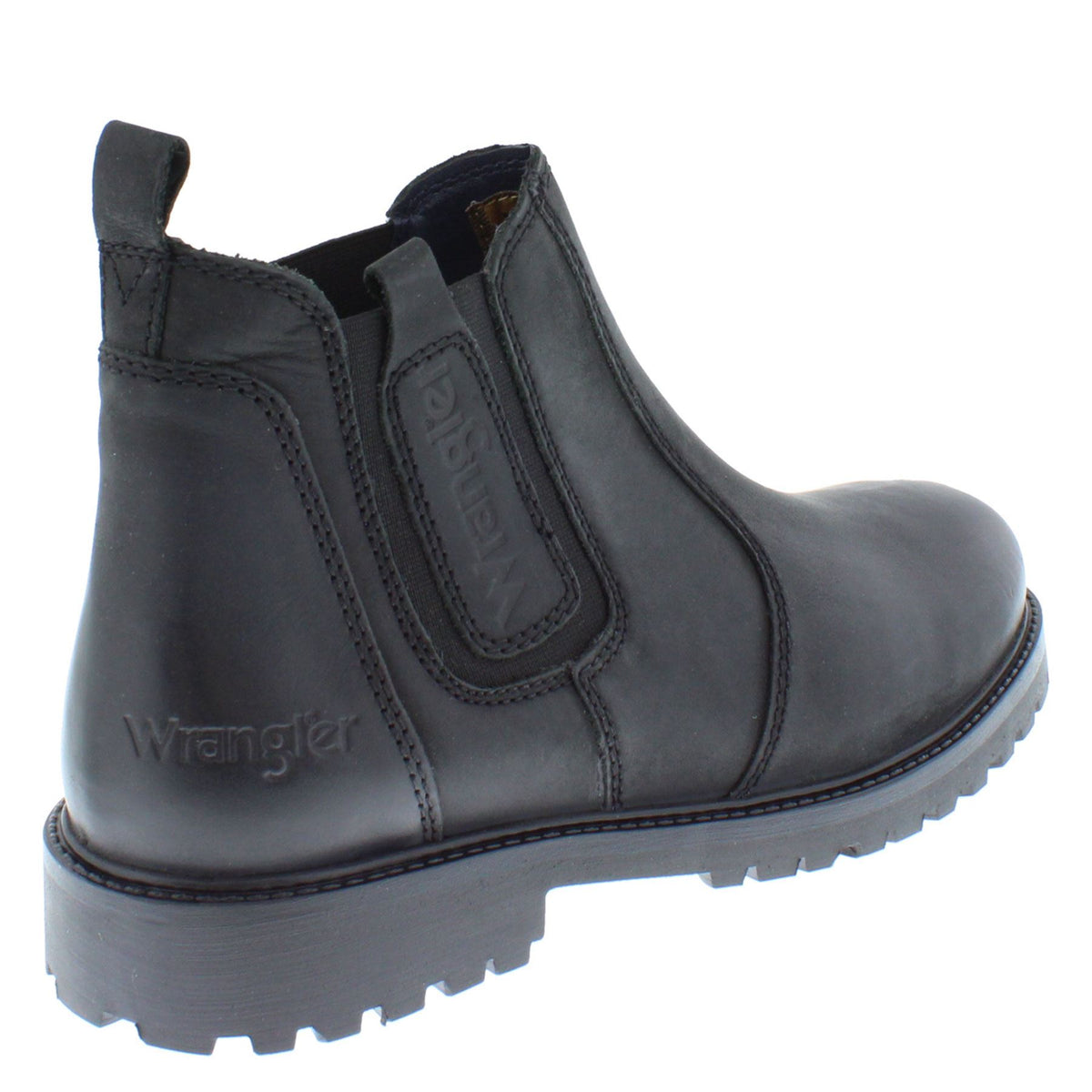 Wrangler Yuma Chelsea Ankle Leather Pull On Mens Boots