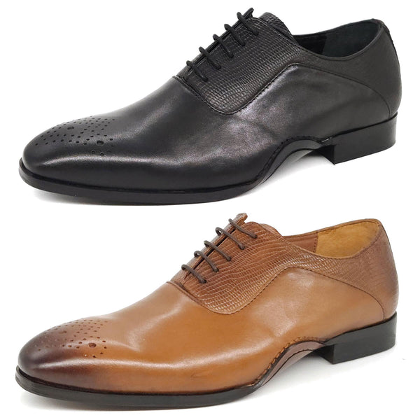 HX London Hillingdon Textured Oxford Shoes