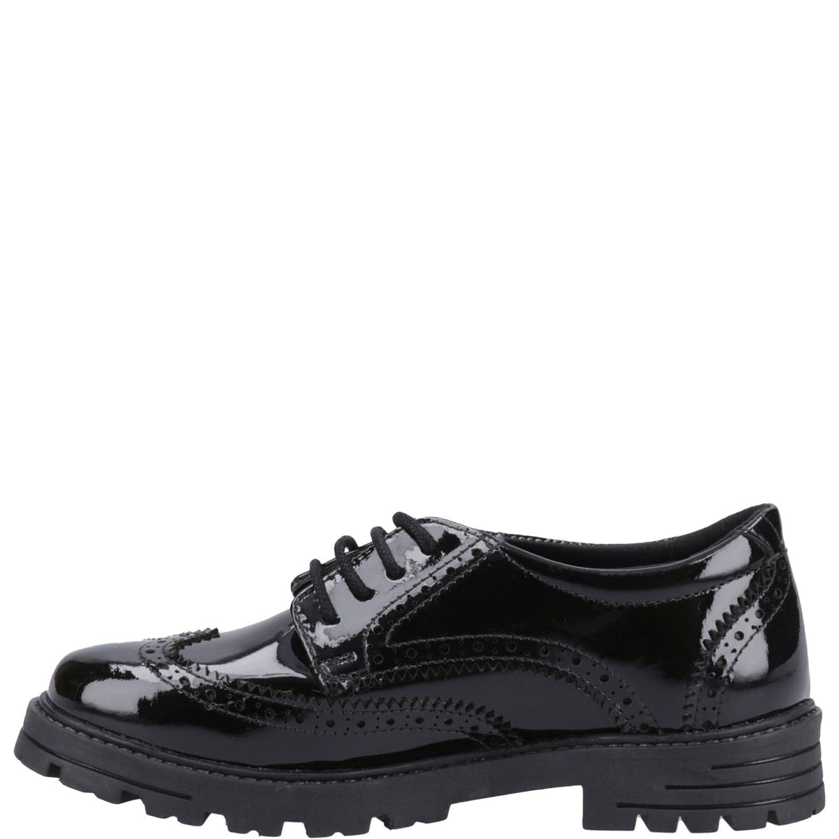 Hush Puppies Maxine Girls' Junior Patent Lace Up School Shoes