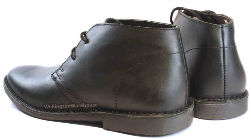 Thomas Crick Gobi Leather Mens Lace Desert Boots