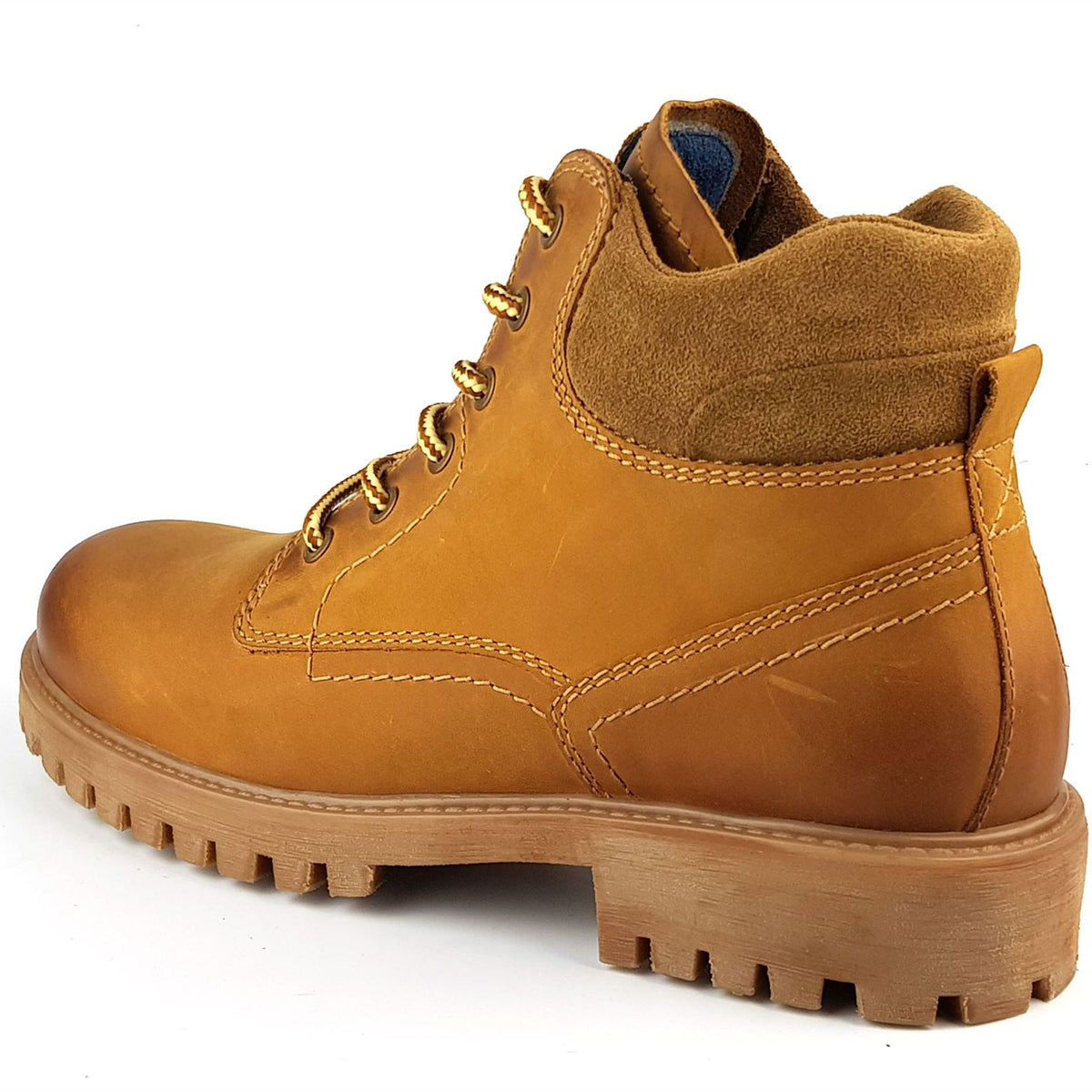 Frank James Bisley Mens Leather Lace Up Yuma Commando Casual Boots