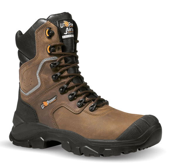 U-Power Calgary Metal Free High Leg Toecap Midsole Leather Safety Work Boots