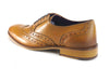 Frank James Redford Mens Leather Lace Up Wingtip Formal Gatsby Evening Brogue Shoes
