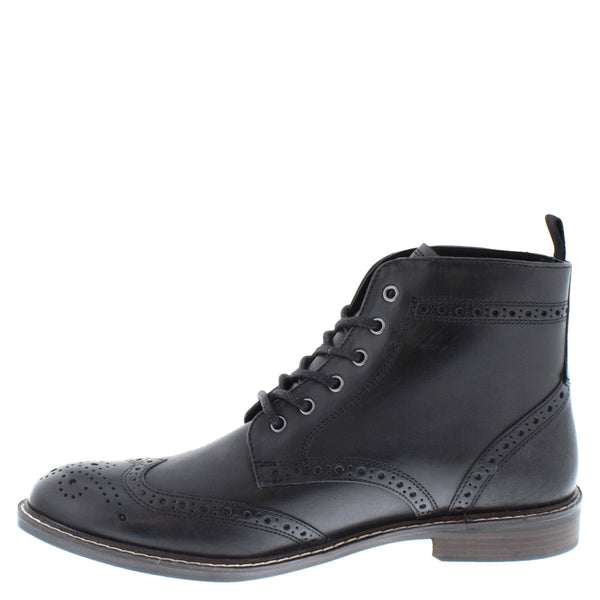 Thomas Crick Askham Brogue Lace Up Mens Leather Boots