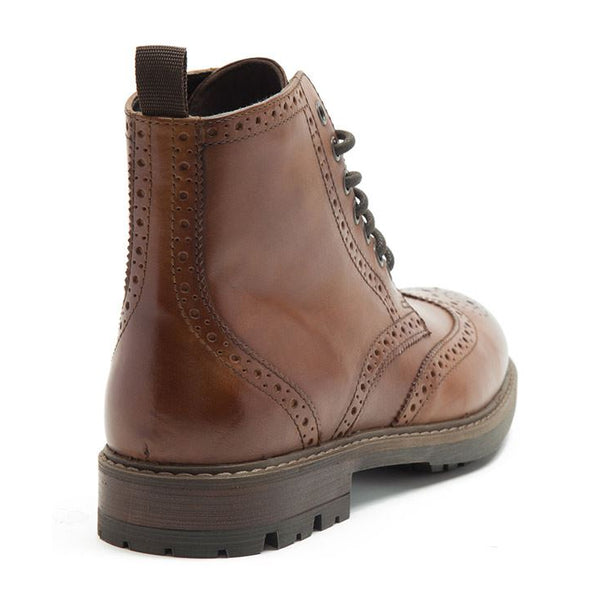 Thomas Crick Nesser Brogue Lace Up Leather Boots