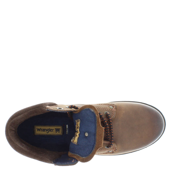 Wrangler Yuma Mens Leather Lace Casual Combat Boots