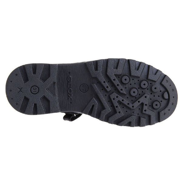 Geox Girls School Black Touch Fastening J Casey G. P Shoes