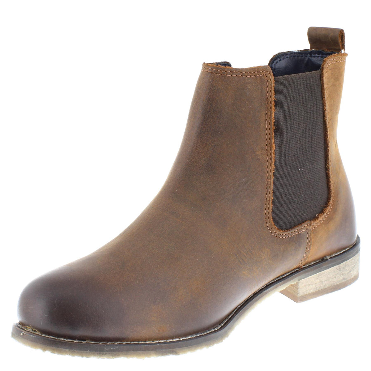 Frank James Aintree Ladies Leather Pull On Chelsea Boots