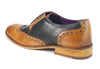 Frank James Redford Mens Leather Lace Up Wingtip Formal Gatsby Evening Brogue Shoes